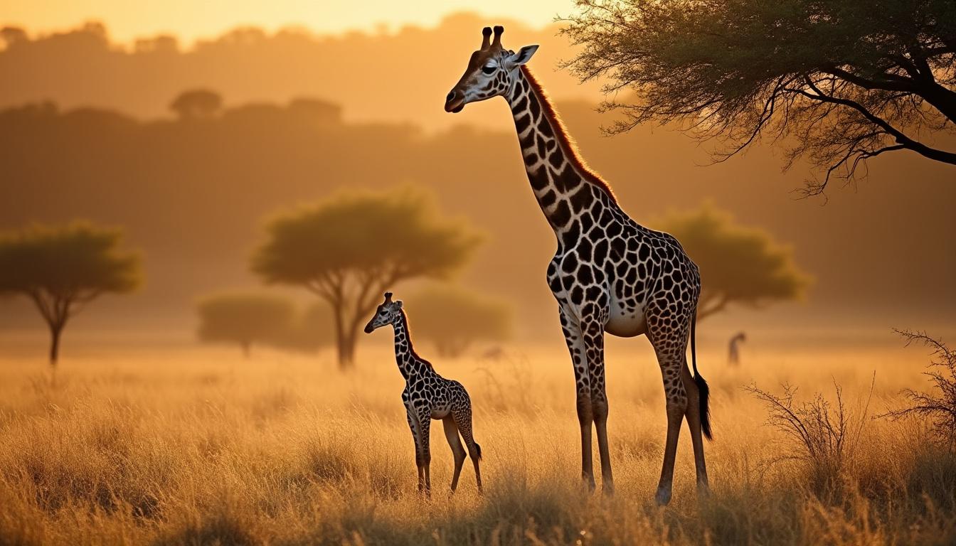 découvrez la gestation fascinante de la girafe, une grossesse de 15 mois suivie d'une naissance spectaculaire debout, un moment unique dans le règne animal.