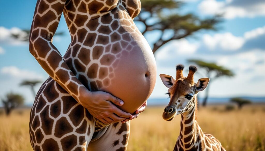 découvrez la gestation de la girafe, une période de 15 mois de grossesse unique, qui se termine par une naissance debout impressionnante.