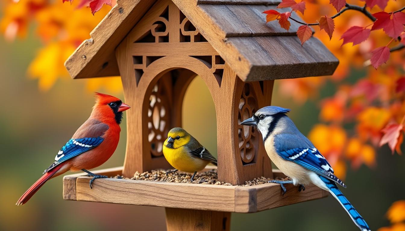Mangeoire pour oiseaux sur pied : attirez la nature dans votre jardin facilement 2 découvrez notre mangeoire pour oiseaux sur pied, idéale pour attirer facilement de nombreux oiseaux dans votre jardin et profiter de la nature de prÚs.