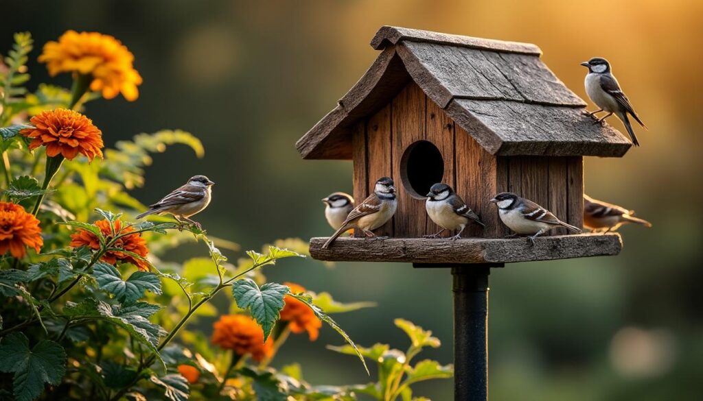 découvrez comment une mangeoire pour oiseaux sur pied peut attirer la nature dans votre jardin facilement, en offrant un refuge idéal pour accueillir de nombreux oiseaux.