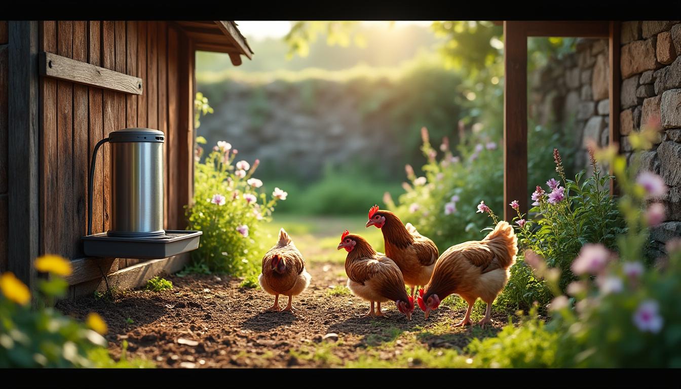 découvrez notre mangeoire automatique pour poules et facilitez l’alimentation de votre basse-cour. pratique, économique et idéale pour un nourrissage régulier et sans effort.