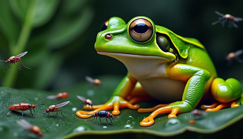 découvrez l'alimentation naturelle de la grenouille : ce qu'elle mange, ses habitudes alimentaires et son rôle dans l'écosystème. apprenez tout sur le régime alimentaire de cet amphibien fascinant.