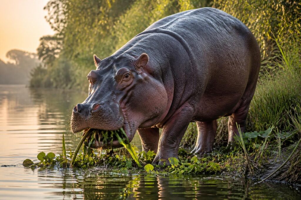 découvrez la vérité sur l'alimentation de l'hippopotame et apprenez s'il est vraiment herbivore ou s'il consomme d'autres types de nourriture.