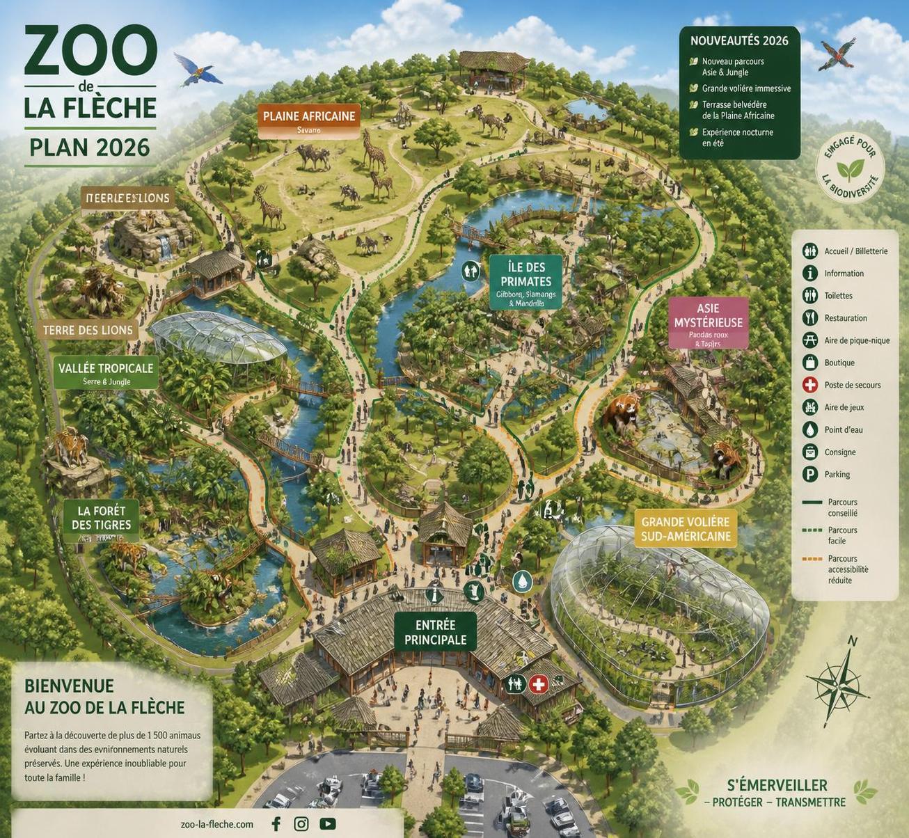 découvrez le plan du zoo de la flèche avec une carte détaillée des enclos et des conseils pratiques pour une visite réussie en famille.