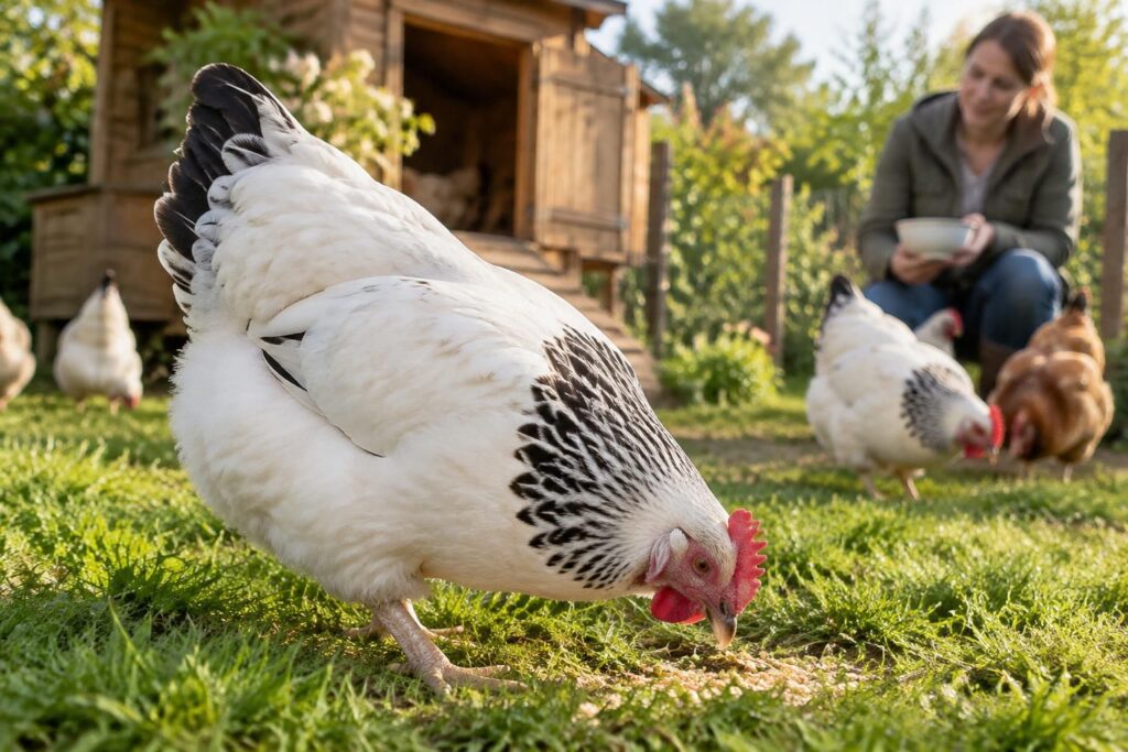 découvrez la poule sussex, une race docile, robuste et productive, idéale pour débuter en élevage et profiter de bons œufs au quotidien.