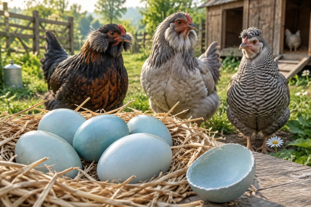 découvrez les races de poules qui pondent des œufs bleus et comprenez l’origine de cette couleur étonnante.
